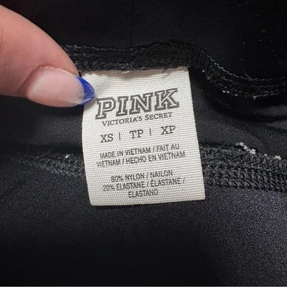 PINK Victoria's Secret Black Nylon Leggings - Picture 4 of 4